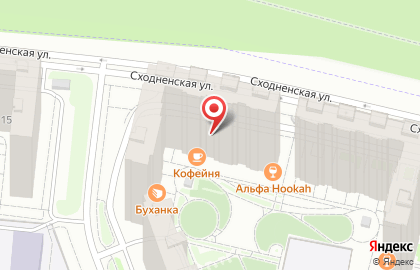 Продуктовый магазин Корзинка на Сходненской улице на карте