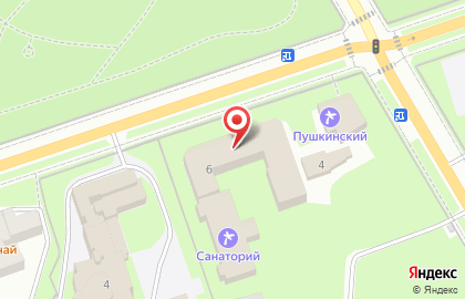 Детский туберкулезный санаторий Пушкинский в Московском районе на карте