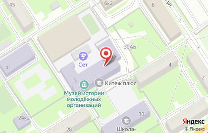 На Торжсковской, дом Детского Юношеского Технического Творчества на карте