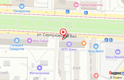 Аптека Монастырёв.рф на улице Серпуховский Вал на карте