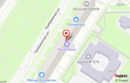 Парикмахерская НУГА на Прибрежной улице на карте