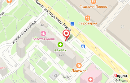 Салон-парикмахерская Кокетка на улице Авиаконструктора Миля на карте