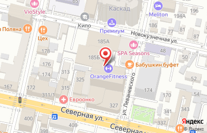 Фитнес-клуб Orange Fitness на улице Леваневского на карте
