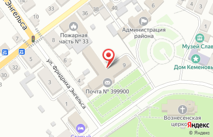 Почта России, АО в Чаплыгине на карте