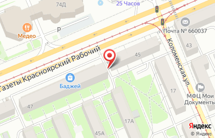 Участковый пункт полиции №1, Отдел полиции №4 на карте