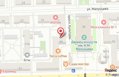 Центр занятости населения Советского административного округа г. Омска на карте