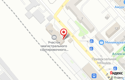 Служба экспресс-доставки EMS Почта России на 1-ой Вокзальной улице на карте