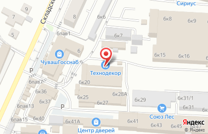 Торгово-промышленное предприятие Технодекор в Складском проезде на карте