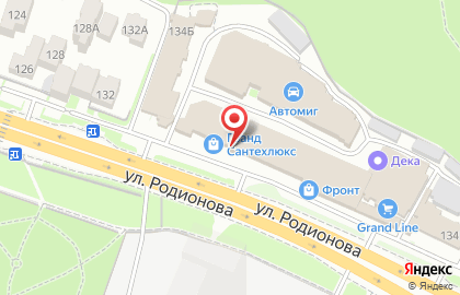 Магазин сантехники и плитки Гранд Сантехлюкс в Нижегородском районе на карте