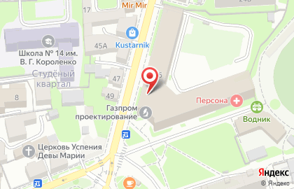 Центр Ларк в Нижегородском районе на карте