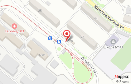 Универсам Николаевский в Железнодорожном районе на карте