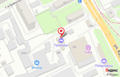 Гостиница Премьер Отель на улице Крупской на карте