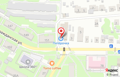 Супермаркет Пятёрочка в Москве на карте