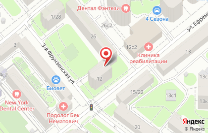 Факел на улице Ефремова на карте