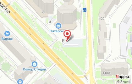 Супермаркет Пятёрочка в Красноярске на карте