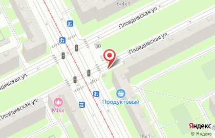 Киоск по продаже фруктов и овощей в Фрунзенском районе на карте