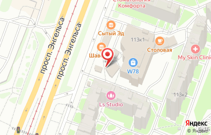 Магазин мясной и молочной продукции Фермер на проспекте Энгельса на карте