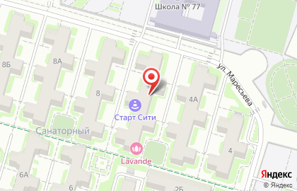 Автошкола Старт Сити на Санаторной улице в Кировском районе на карте
