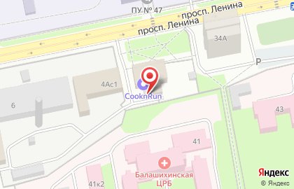 Переезд Балашиха на карте