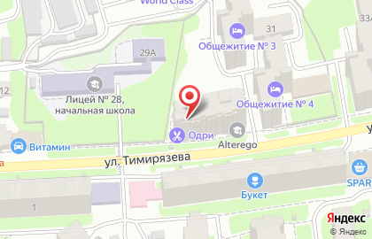 Салон-парикмахерская Одри на улице Тимирязева на карте