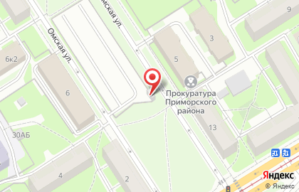 Автостоянка на Омской, 6Б на карте