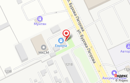 Торговый центр Европа на улице Бурова-Петрова на карте