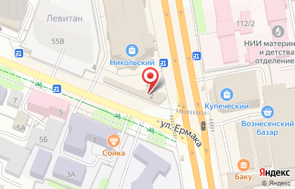Банкомат на улице Ермака на карте