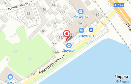 Шиномонтажная мастерская на Авиационной улице на карте