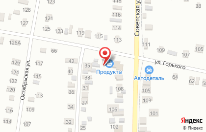 Магазин продуктов на Советской улице на карте