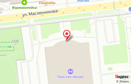 Спортивный комплекс Красная звезда на улице Масленникова на карте