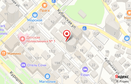 Хостел Империал в Сочи на карте