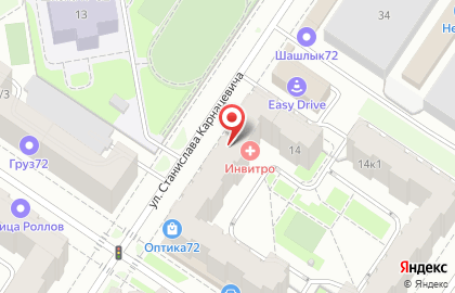 Служба экспресс-доставки Сдэк на улице Станислава Карнацевича на карте