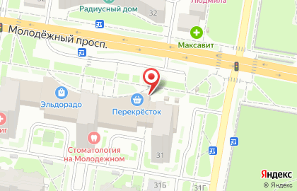 Магазин электроники и бытовой техники Эльдорадо в Нижнем Новгороде на карте