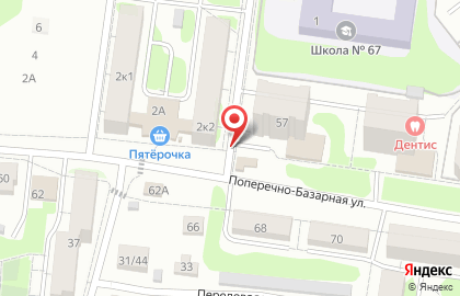 Магазин фруктов и овощей на ул. Поперечно-Базарная, 57/1 на карте