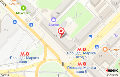 Автошкола в Новосибирске на карте