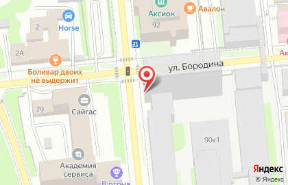 Банкомат БыстроБанк на улице Максима Горького на карте