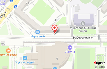Студия красоты De Luxe на Набережной улице на карте