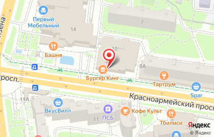 Кафе быстрого питания СушиПорт на Красноармейском проспекте на карте