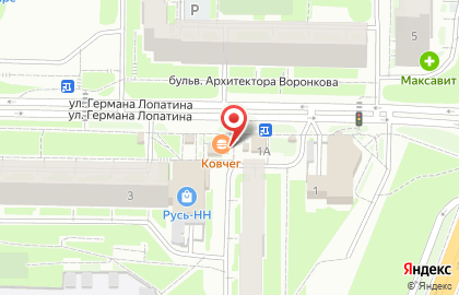 Указатель системы городского ориентирования №6526 по ул.Германа Лопатина, д.3б р на карте