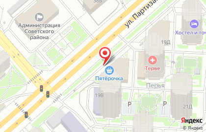 АПБ на улице Партизана Железняка на карте