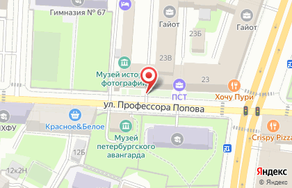Автошкола Ковчег на улице Профессора Попова на карте