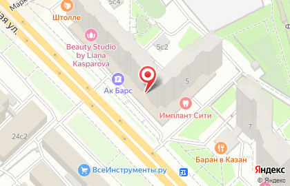 Студия коррекции фигуры и массажа Доктор ТЕЛА на Марксистской улице на карте