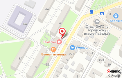 Клиника лазерной эпиляции и косметологии Подружки на улице Чехова в Подольске на карте