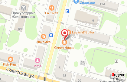 Парикмахерская Мечта в Железногорске на карте