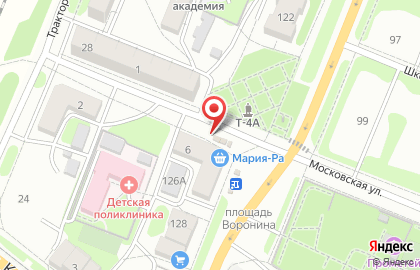 Киоск фастфудной продукции на Комсомольской на карте