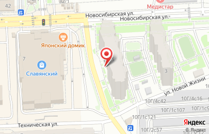 Магазин у дома Бристоль в Железнодорожном районе на карте