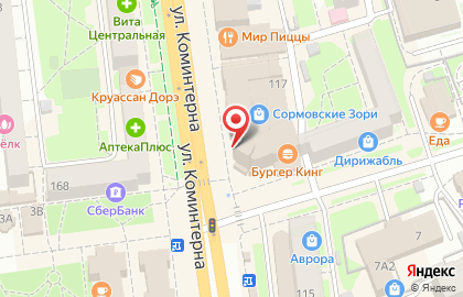 Ювелирный салон Сахаювелир на улице Коминтерна на карте
