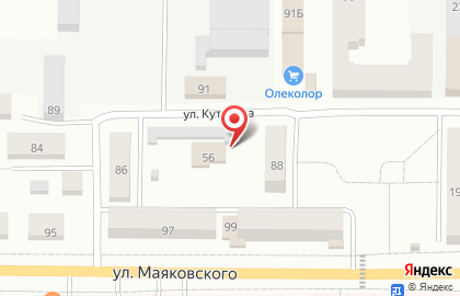 Магазин Фруктовый рай на улице Кутузова на карте