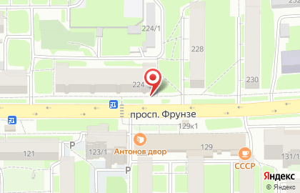 Магазин товаров для животных Мокрый нос на проспекте Фрунзе на карте