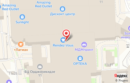 Магазин косметики Подружка на метро Ленинский проспект на карте